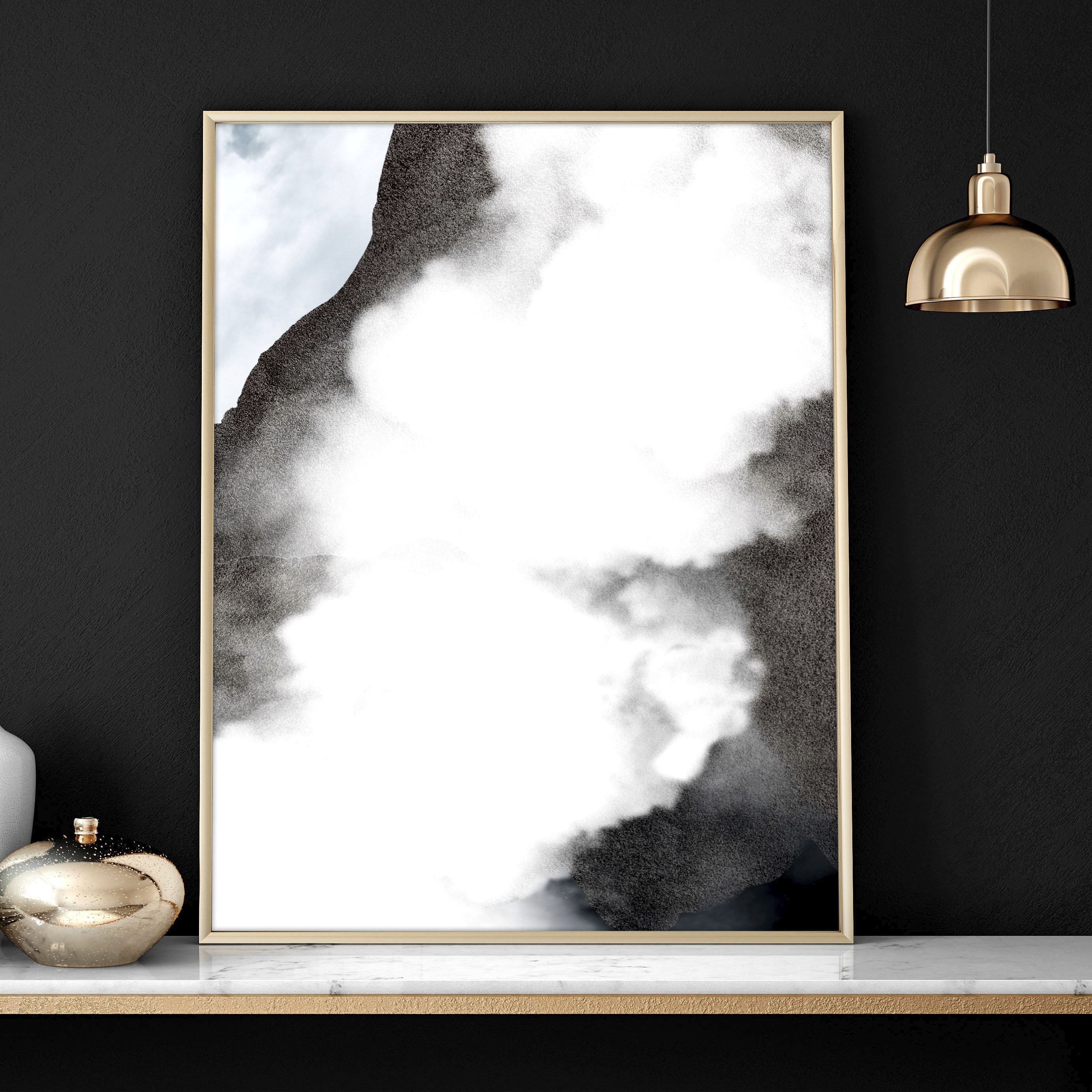 Zen Wall Art Framed 3 Piece Set, Extra Large Triptych Japanese