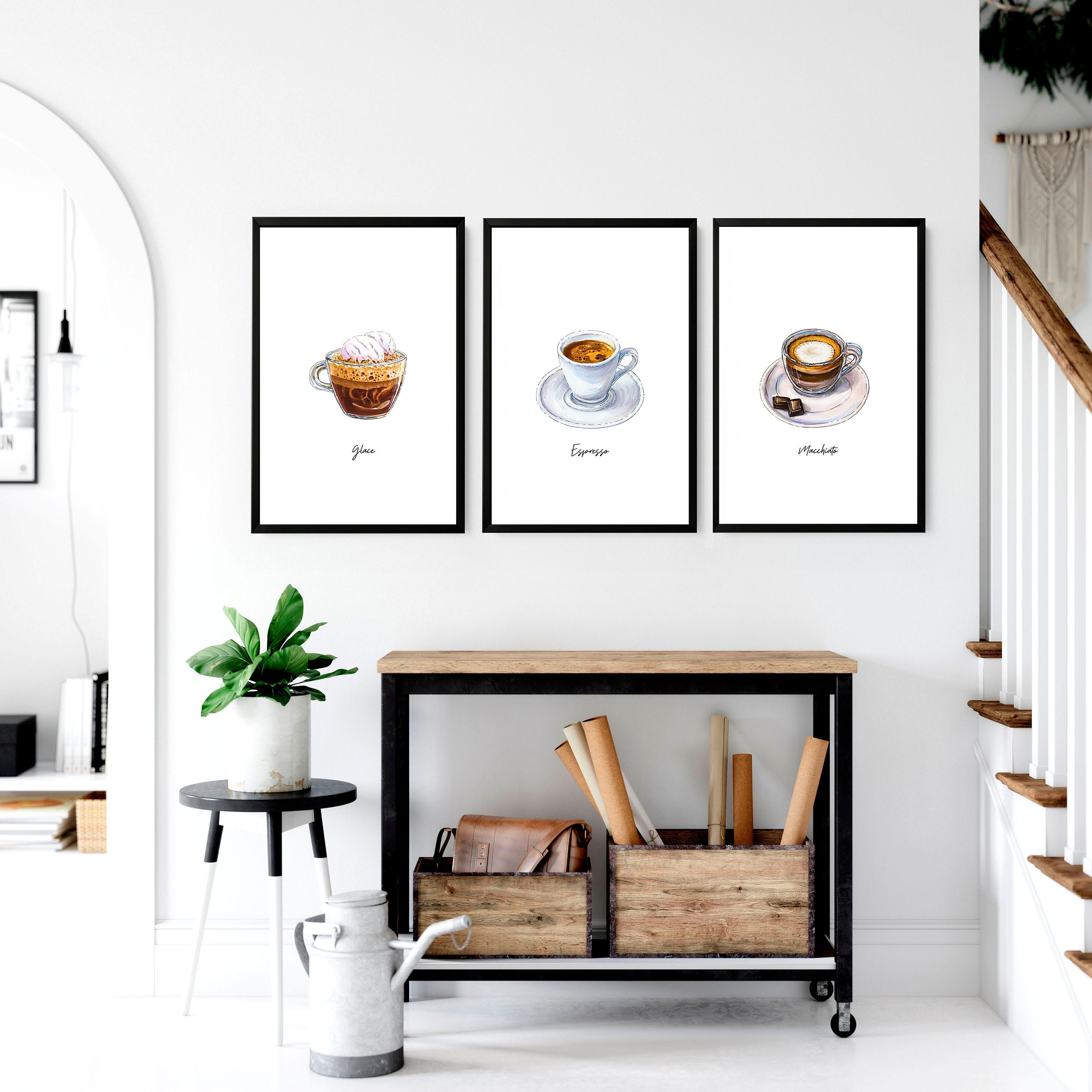 Coffee Gift Art Print Poster, Coffee Station Bar Decor, Coffee