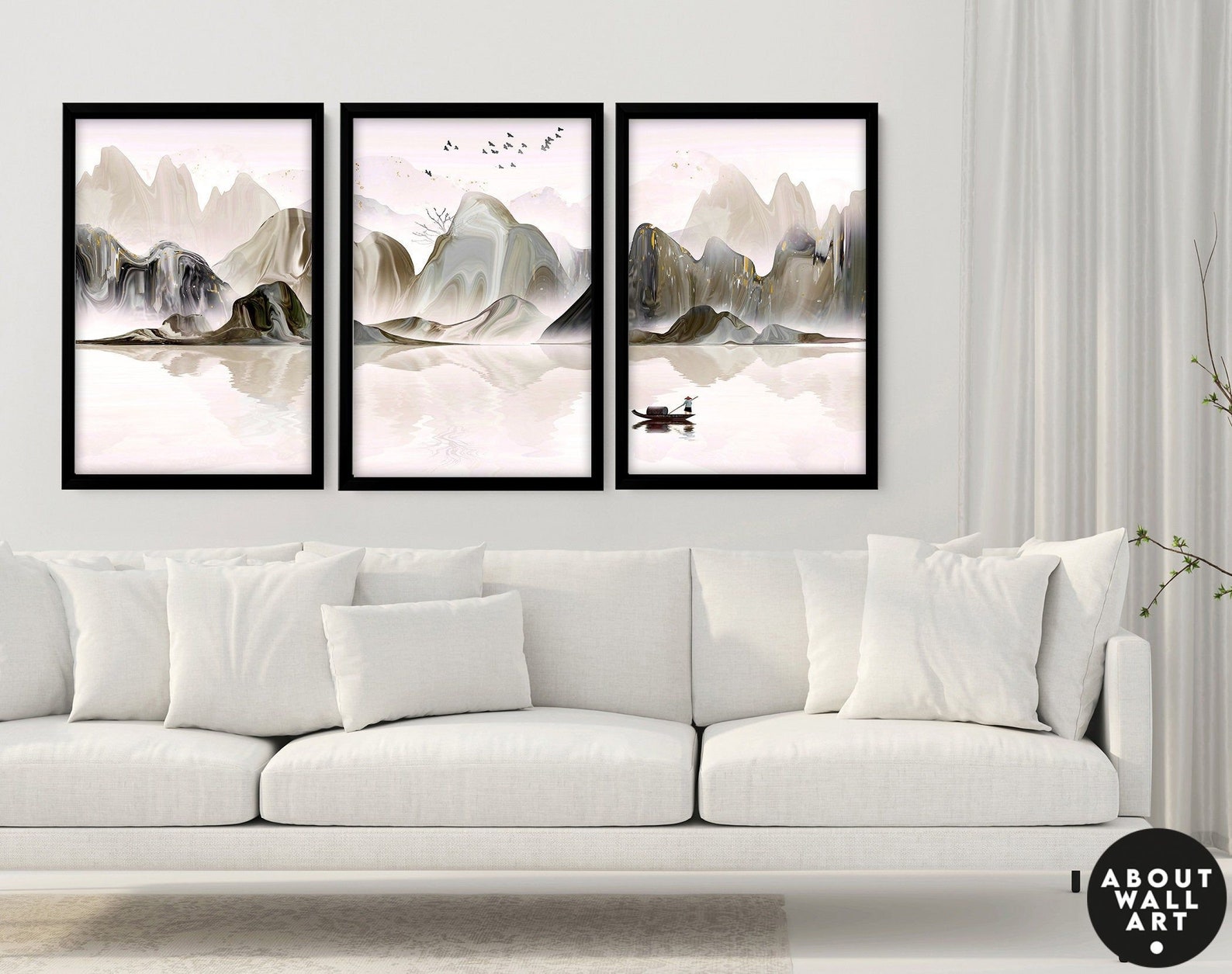 Office decor wall art Home decor Japanese art calming zen | Etsy