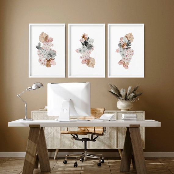 Pastel Watercolor 3 piece Set PixonSign-Framed-Canvas-Print-  main image 4