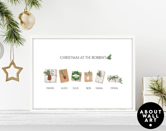 Cute custom christmas gift ideas mom and dad, personalised holiday family christmas tree, Sentimental christmas presents for mother in law