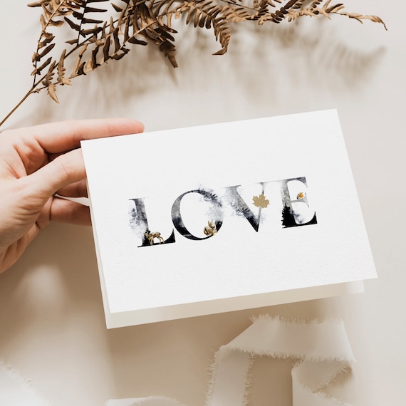 Love Scandinavian Sentimental Christmas Greeting card for mother in law, for mum and grandmother, xmas secret Santa A5 Greeting cards pack