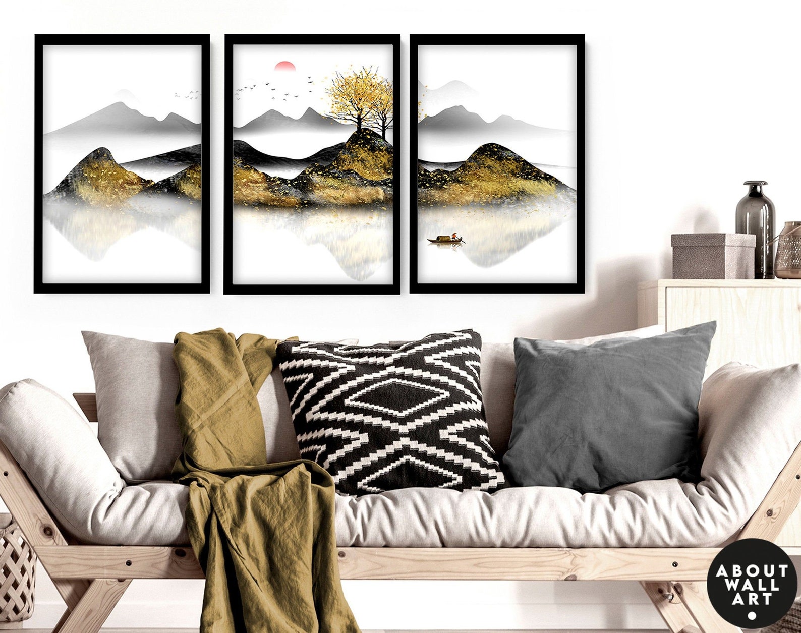 Office decor wall art Home decor Japanese art calming zen | Etsy