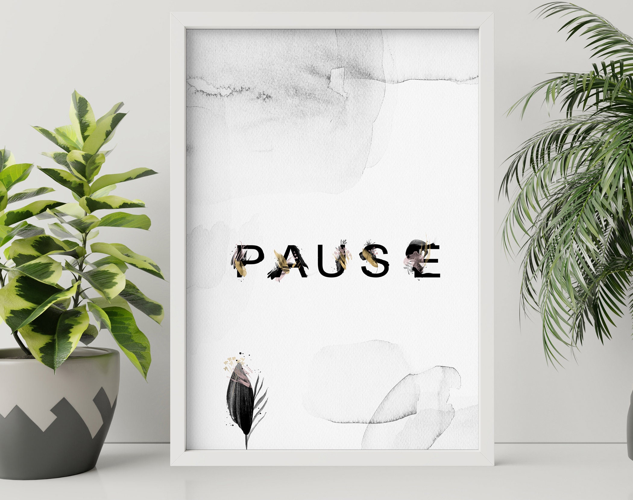 Home Decor Bathroom art prints set of 3 Botanical Tropical | Etsy