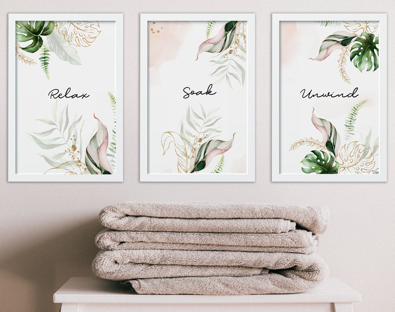 Bathroom prints set of 3 bathroom wall decor Bathroom wall Etsy