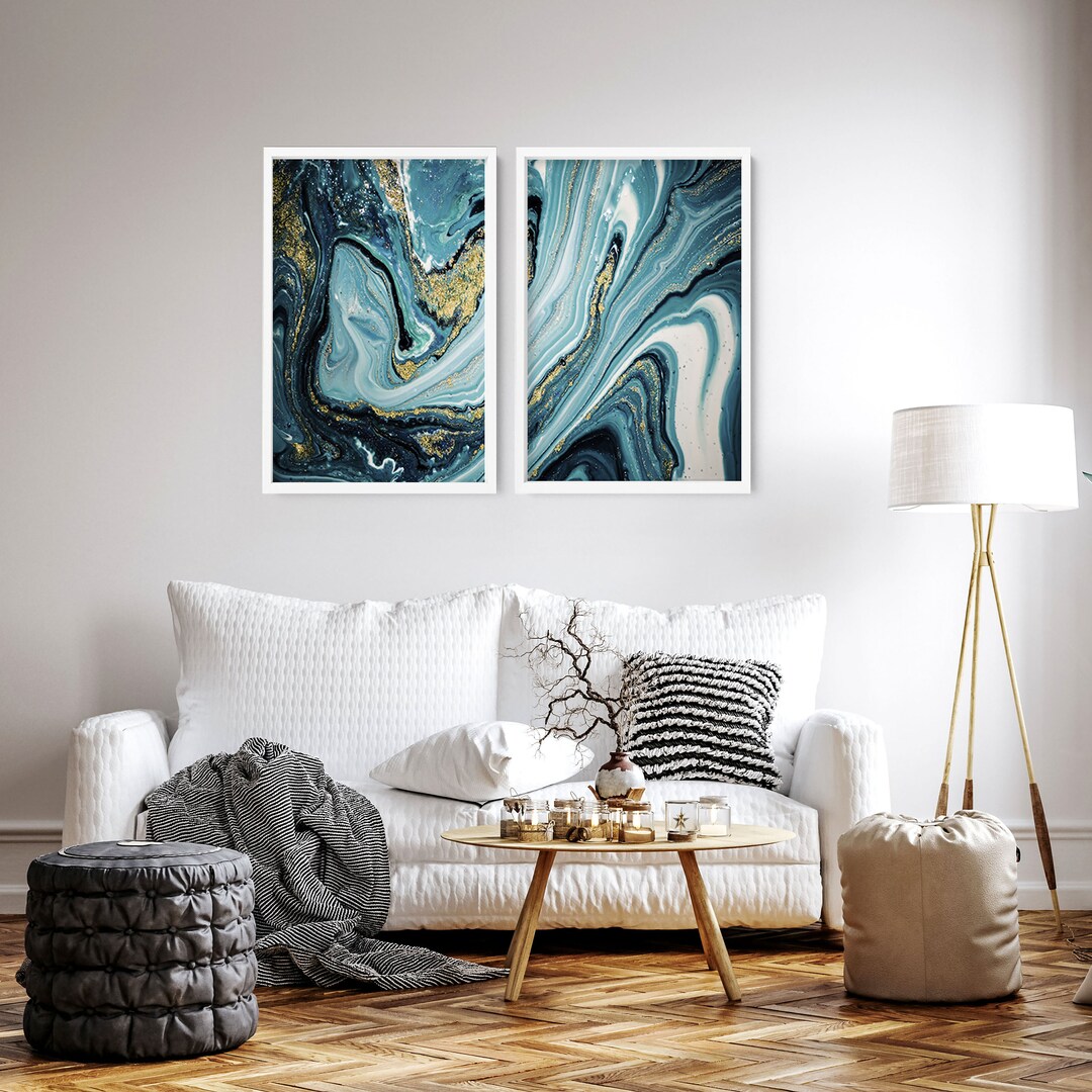 Wall Decor Living Room, Home Decor, Wall Hanging Set of 2 Prints ...