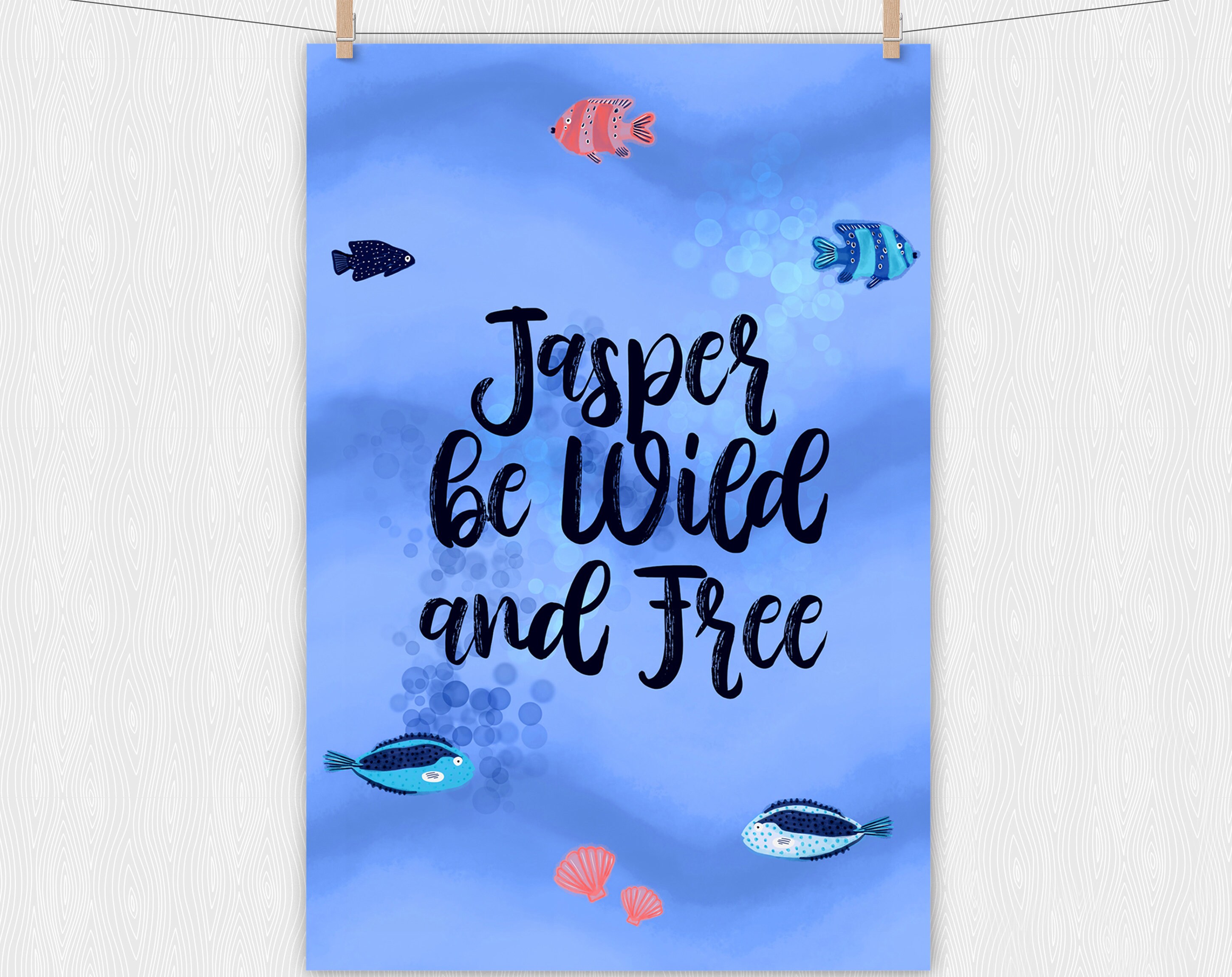 Ocean Nursery wall art Nursery decor Set x 2 Custom Prints Etsy