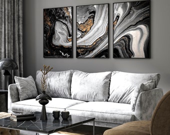 Abstract 3 Piece Wall Art Gallery Wall Set, Modern Office Decor, Living Room Apartment Wall Hangings, Home Office Decor gift for a friend