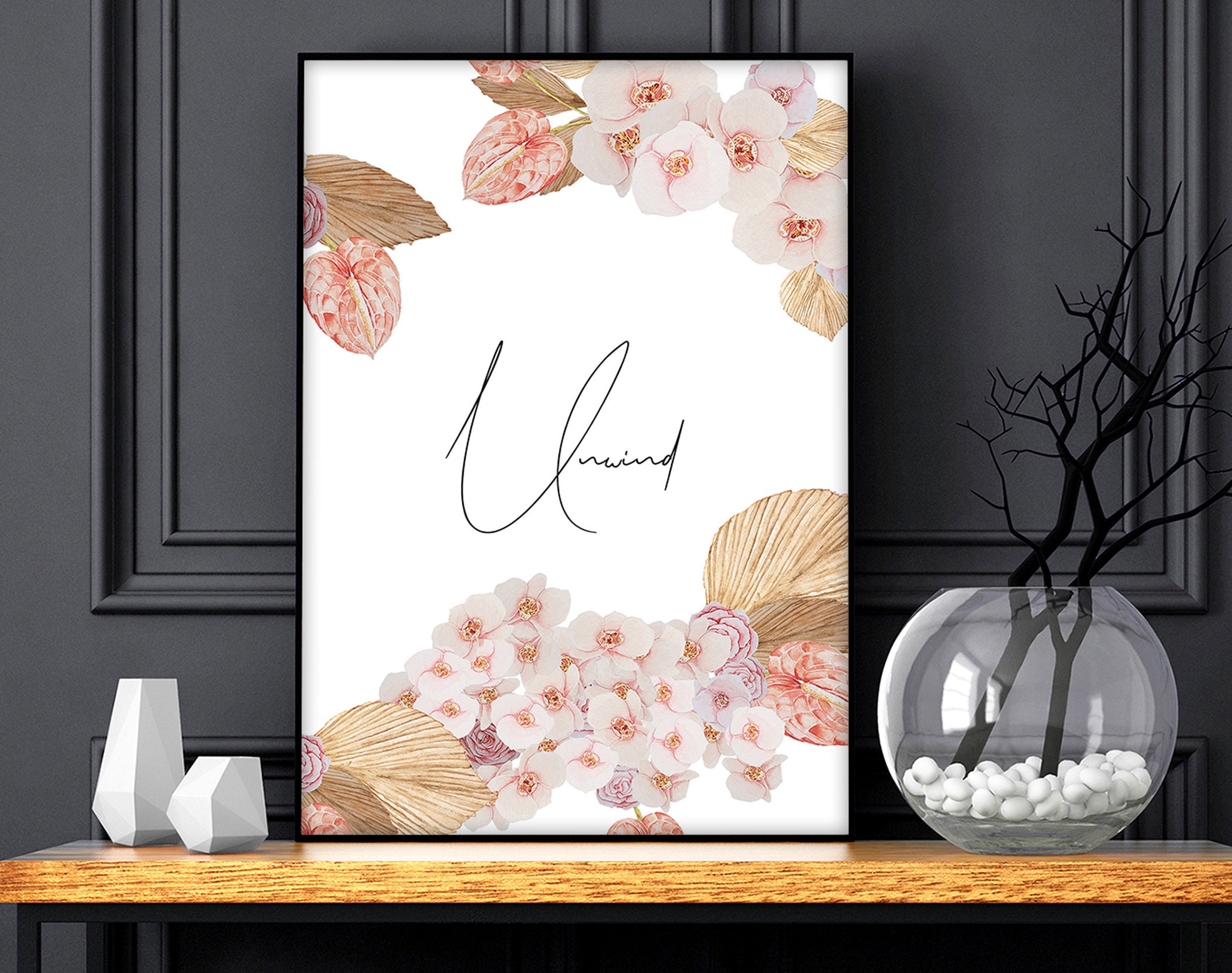 Spa Bathroom Art Botanical Bathroom Plant Print Set of 3 | Etsy