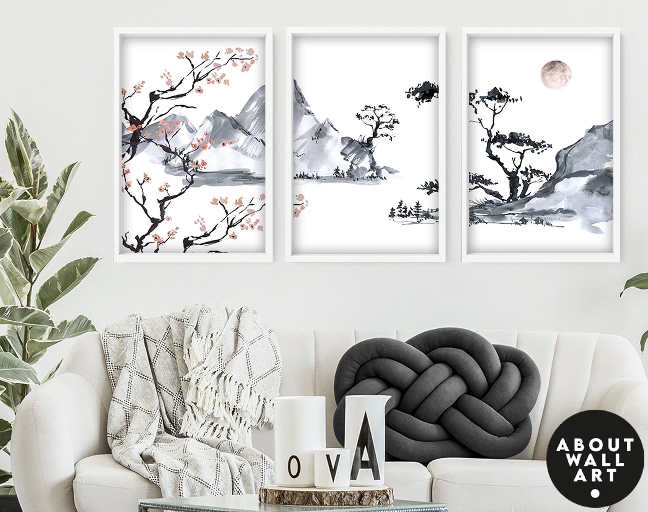 Office decor wall art Home decor Japanese art calming zen | Etsy