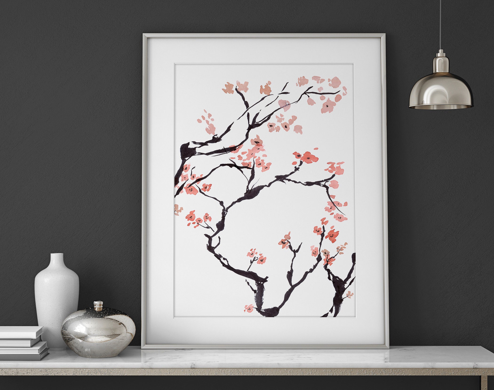 Office decor wall art Home decor Japanese art calming zen | Etsy