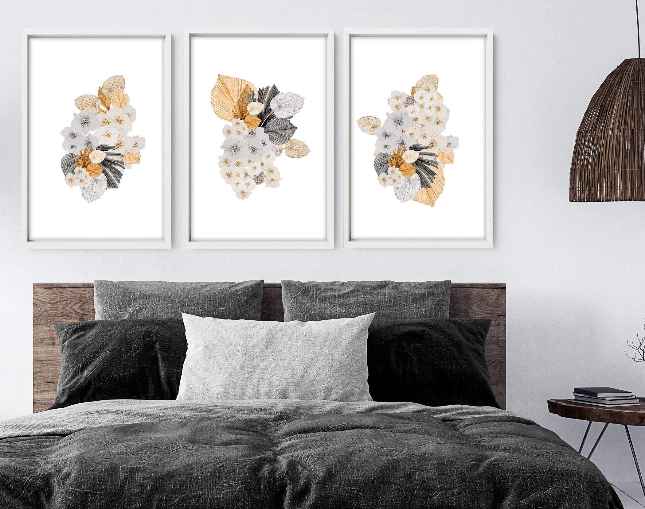 Home Decor Wall hanging Set x 3 Prints office decor Living | Etsy