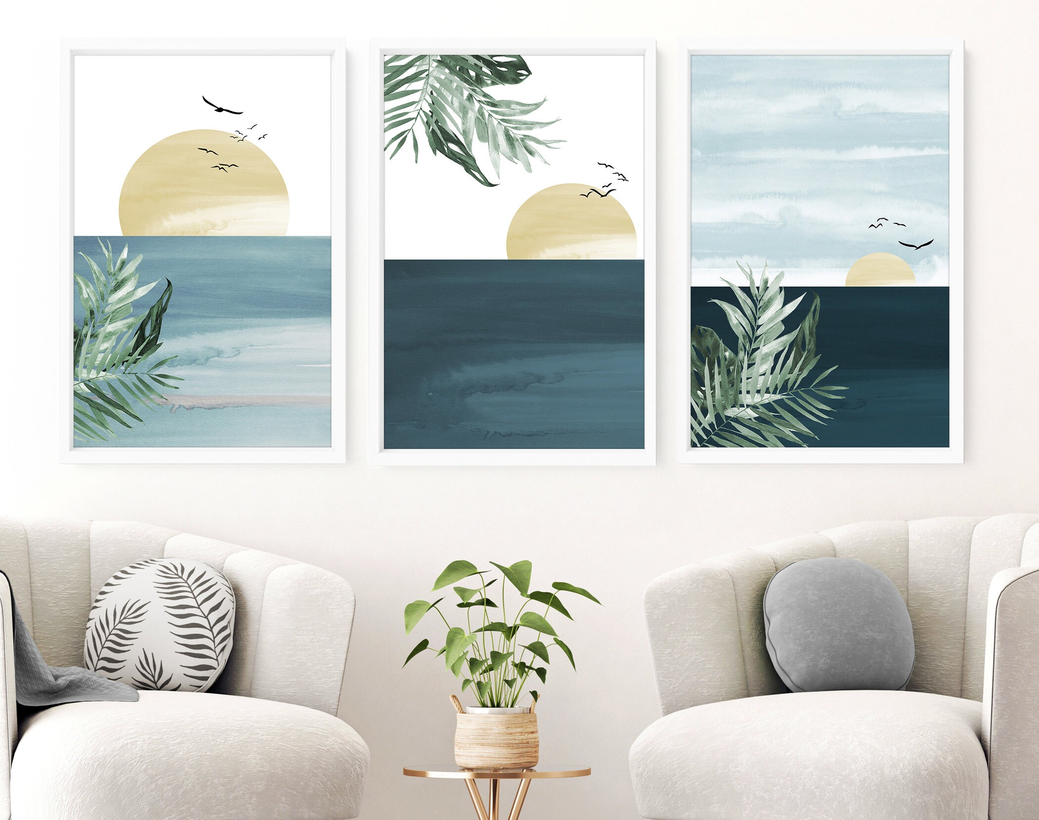 Coastal Decor Modern Surf Wall Art Beach Creations Beach - Etsy UK