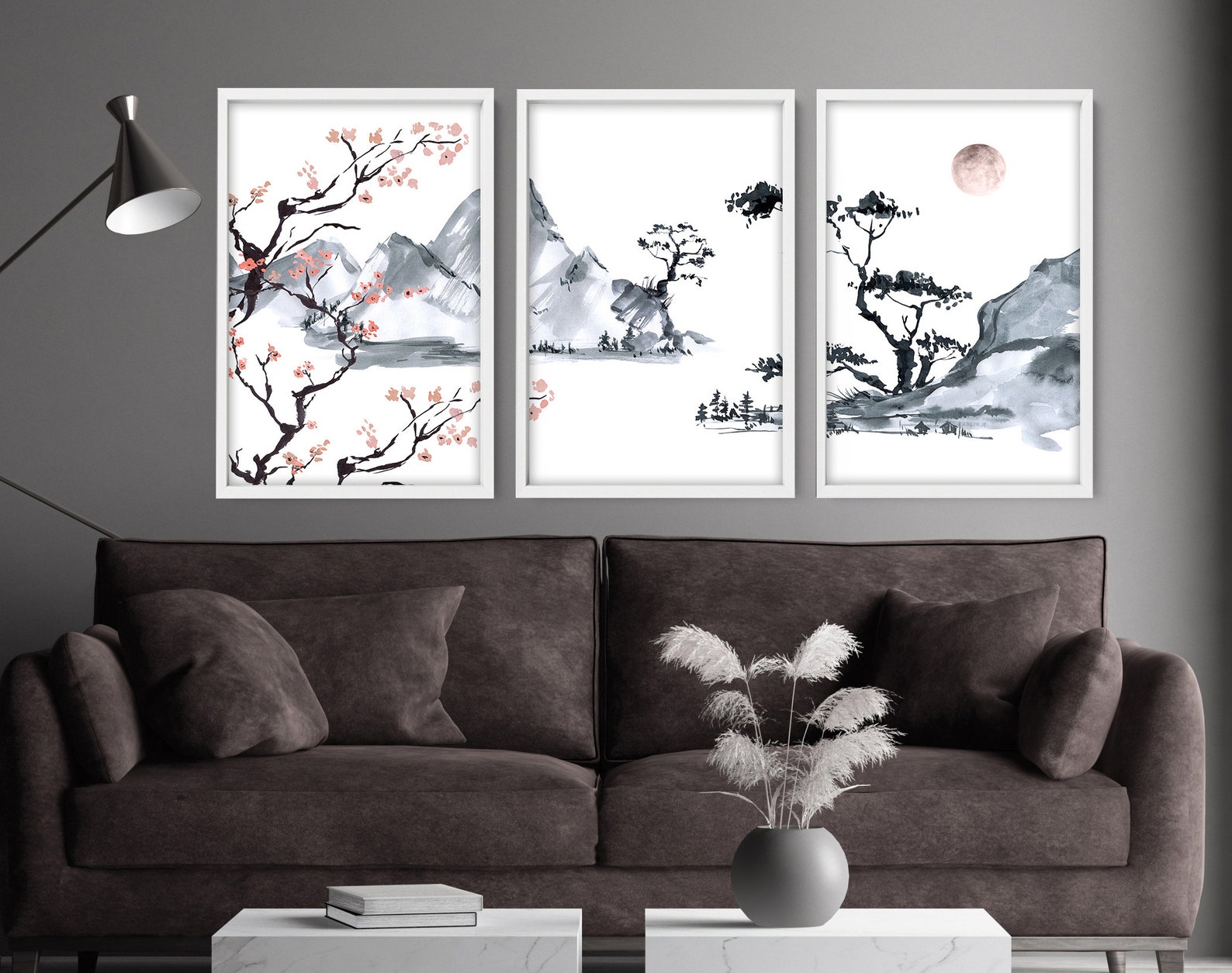 Office decor wall art Home decor Japanese art calming zen | Etsy