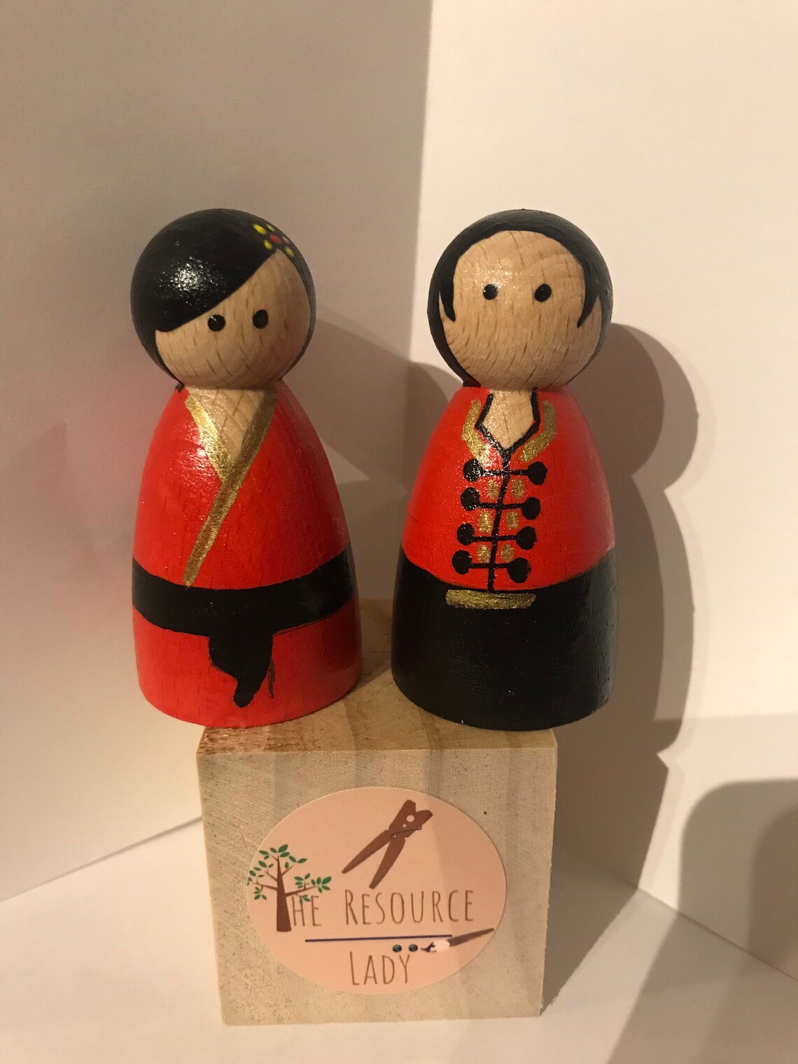 Chinese New Year peg dolls Etsy