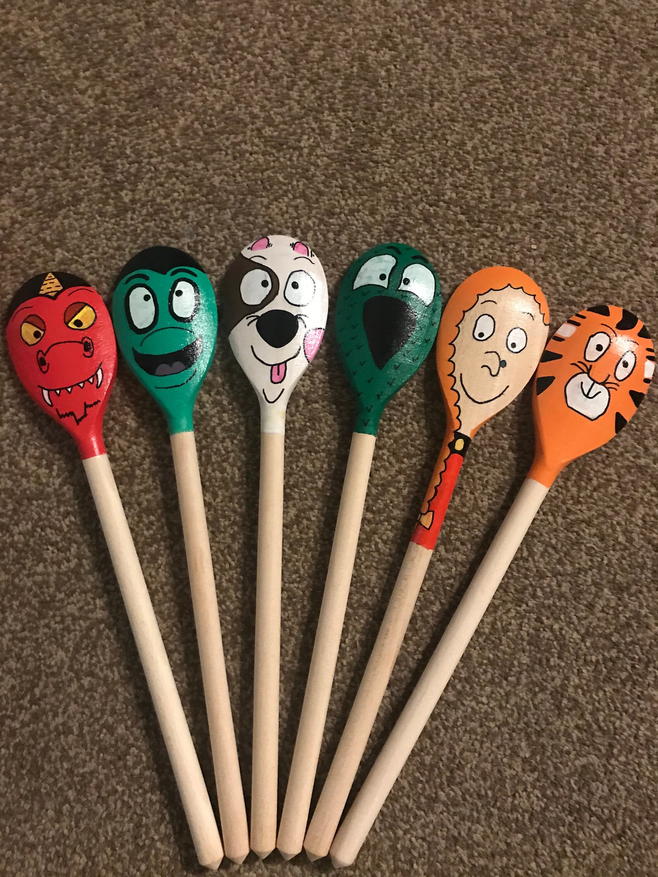 Room on the Broom Story Spoons Etsy