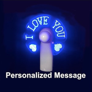Personalized Message LED Hand Fan: Cooling Comfort with a Personal Touch