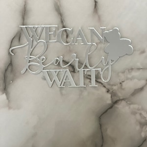 We Can Bearly Wait Cake Charm