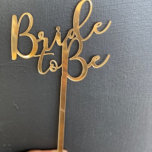 Bride to Be Acrylic Cake Topper | Cake Decoration | Wedding party | Bridal Shower