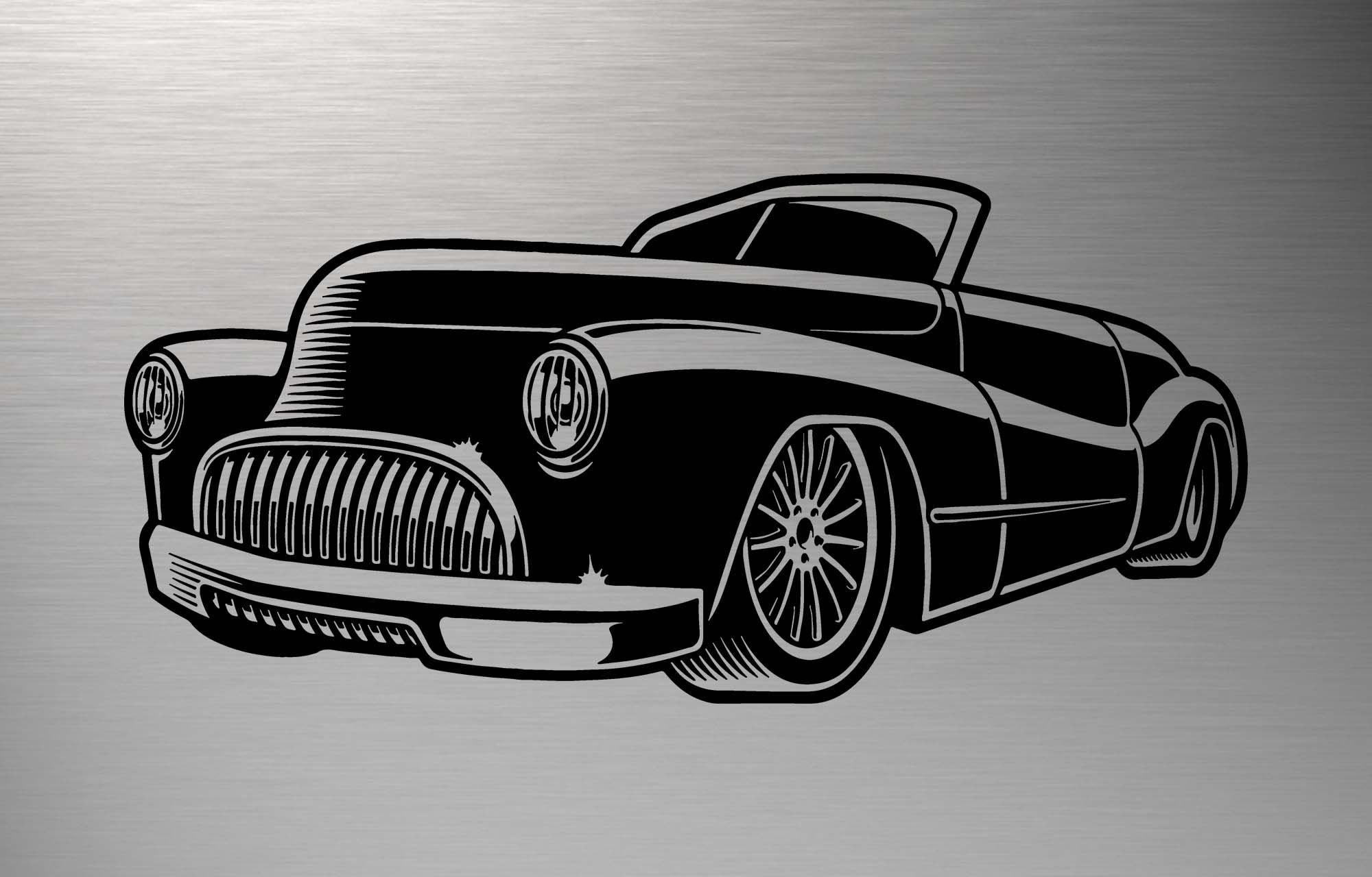 Hot Rod SVG Vintage Car SVG Muscle Car Silhouette Retro Car | Etsy