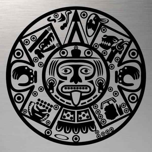 Aztec svg, Aztec dxf, Aztec Silhouette, Aztec Vector, Aztec Calendar svg, Aztec Digital, Aztec files for Cricut, svg files for Cricut