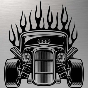 Hot Rod SVG, Vintage Car SVG, Muscle Car silhouet, Retro Car svg, Hot Rod Cut-bestanden, Hot Rod DXF, Classic Car Vector, Svg-bestanden voor Cricut