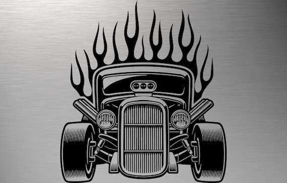 Download Hot Rod Svg Vintage Car Svg Muscle Car Silhouette Retro Car Etsy