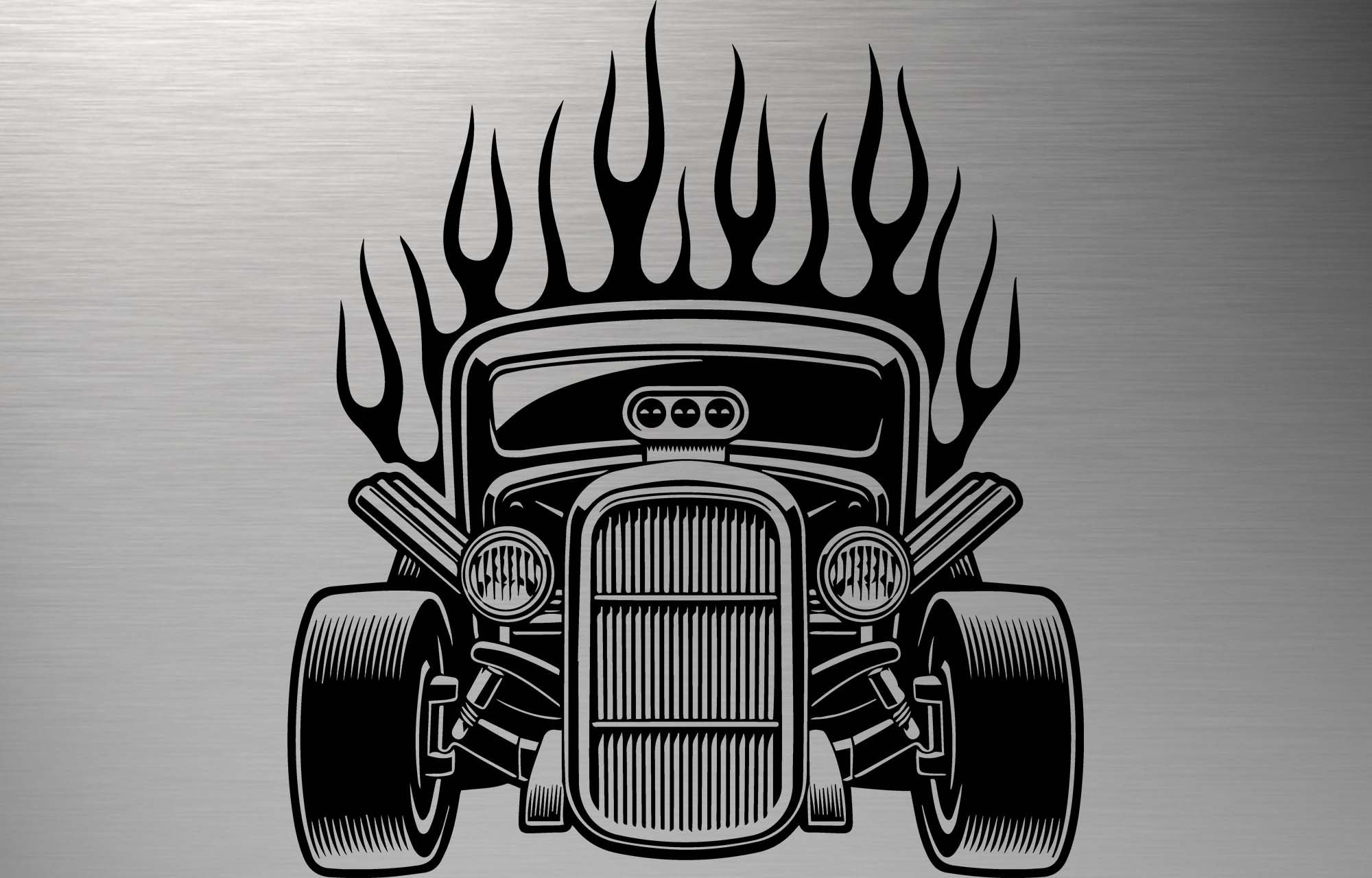 Hot Rod SVG Vintage Car SVG Muscle Car Silhouette Retro Car | Etsy