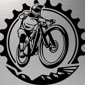 Mountain Bike SVG, MTB SVG, Bike svg, Downhill svg, Mountaine Bike dxf, Mountain Bike Vector, mtb silhouette cameo, fichiers svg pour cricut
