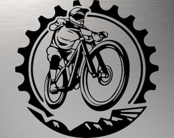 Mountain Bike SVG: Downhill Silhouette Vector (Digital Download)