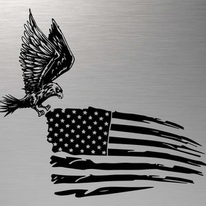 American Flag svg, Distressed American Flag svg, USA Flag Cut Files, US Flag Silhouette, svg files for Cricut, 4th of July svg, US Eagle svg