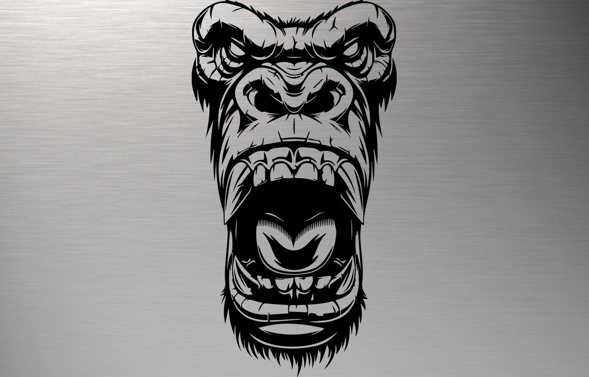 Gorilla head SVG, Gorilla Clipart, Gorilla Vector, Gorilla Files for Cricut, Gorilla Cut Files For Silhouette, Gorilla DXF, King Kong SVG