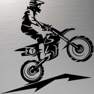 Motocross SVG, Moto SVG, Dirt Bike SVG, Motocross Silhouette, Svg bestanden voor Cricut, Motocross Vector, Motorfiets dxf, Motocross Cut File