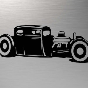 Hot Rod SVG, Vintage Car SVG, Muscle Car Silhouette, Retro Car svg, Hot Rod Cut files, Hot Rod DXF, Classic Car Vector, Svg files for Cricut