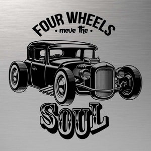 Vintage Retro Hot Rod Silhouette T-Shirt Vintage Retro Hot Rod Silhouette T-Shirt