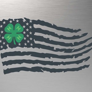 4H svg, 4-H clover svg, 4-H svg, 4H Logo svg, 4H Vector, 4H Silhouette, 4H Flag svg, svg files for Cricut, 4H DXF, 4H USA Flag svg
