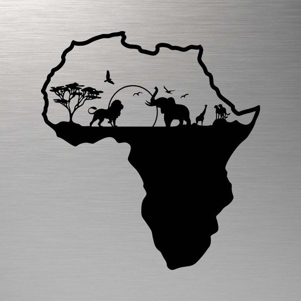 Africa svg, Africa map svg, Africa Clipart, Africa file for Cricut, African Decor svg, Africa Silhouette, Africa dxf, Africa Vector