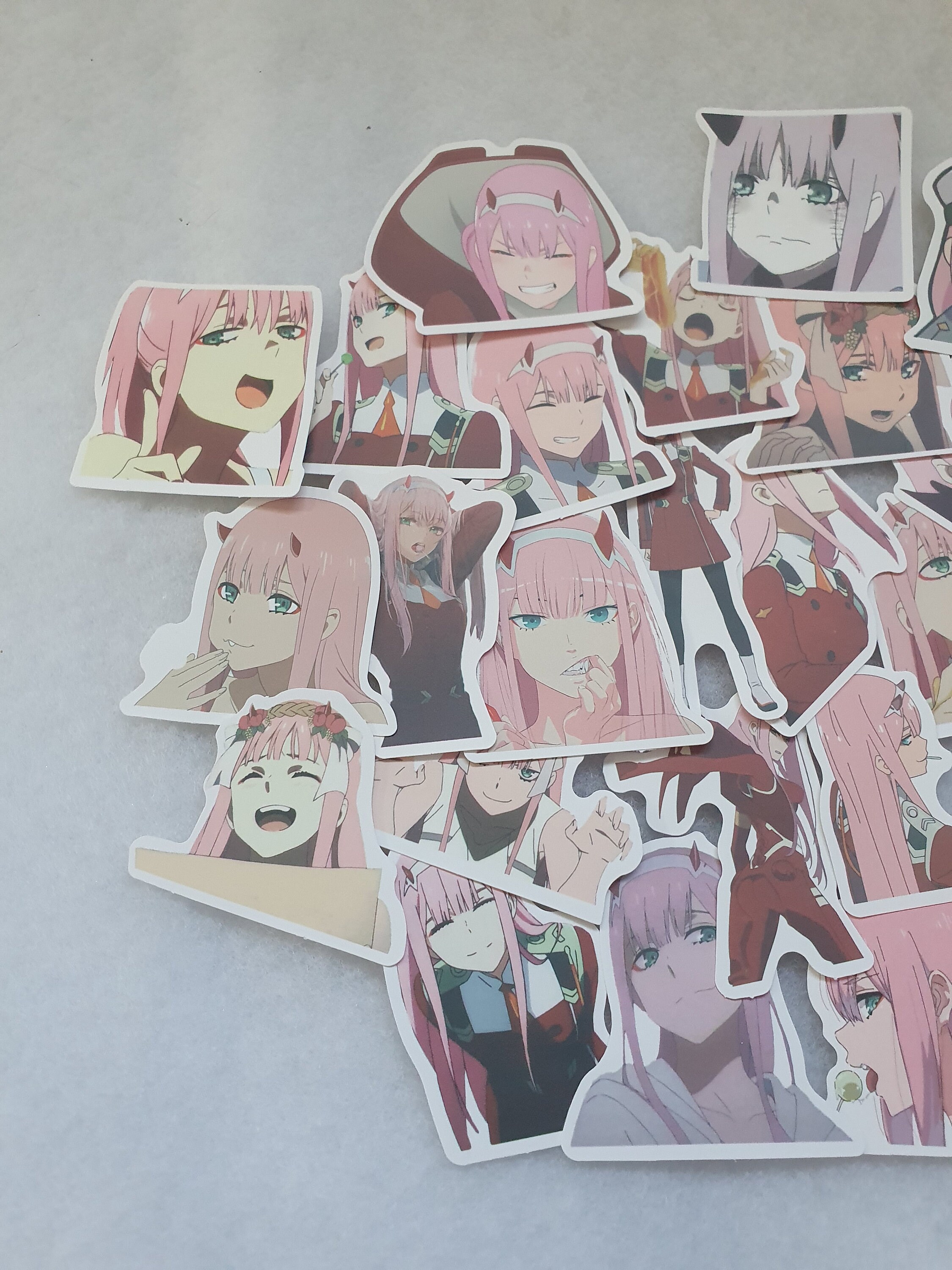 darling of the fanxx anime stickers zero two etsy