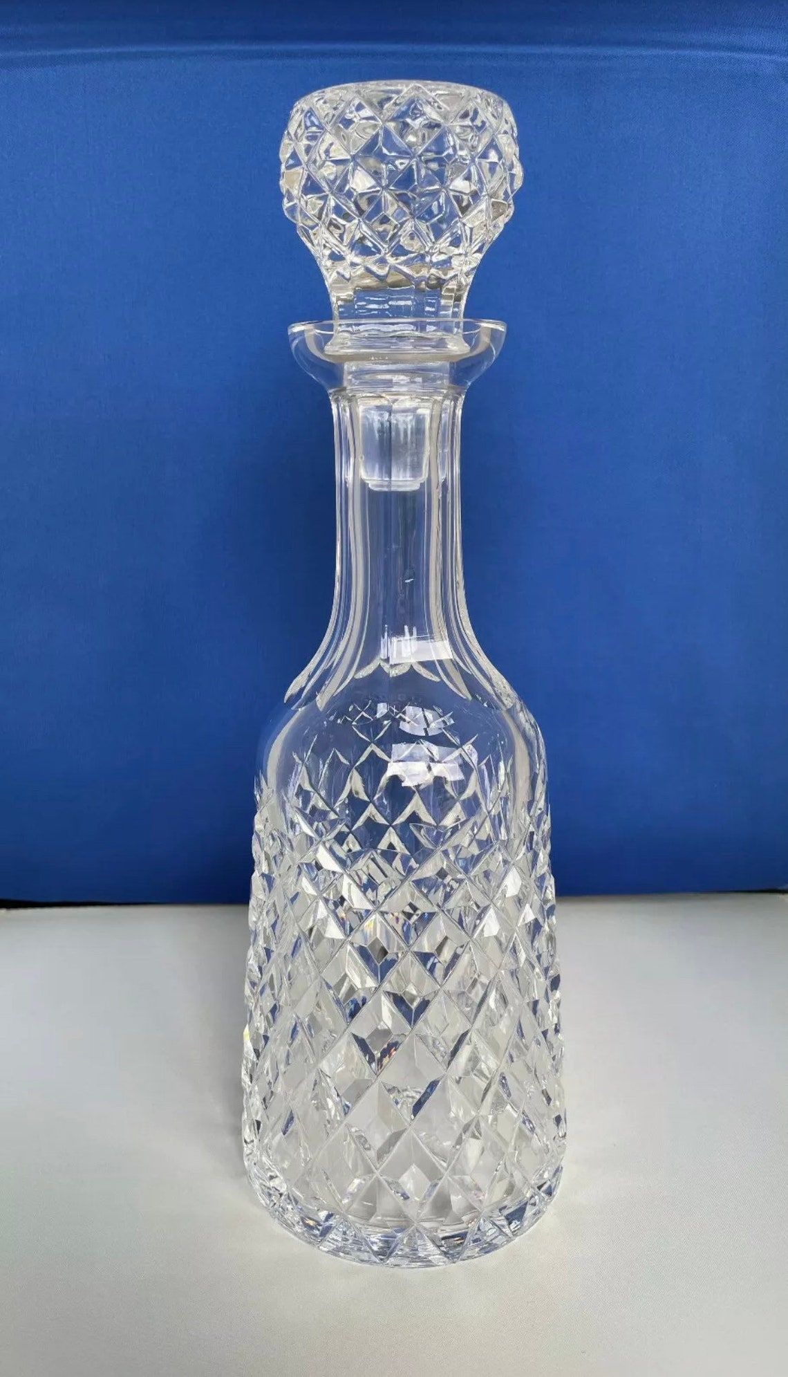 Vintage Waterford Crystal Cut glass Decanter With Stopper Etsy