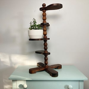 Vintage Wooden 4 Tier Plant Stand