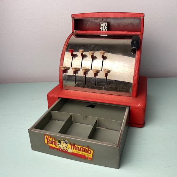 Vintage Tom Thumb Toy Cash Register