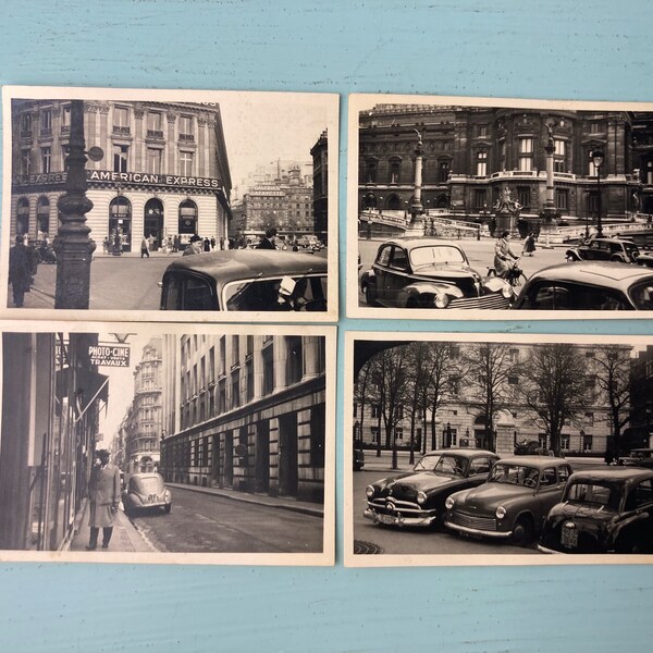 Vintage B326 France Travel Photographs Set of Four