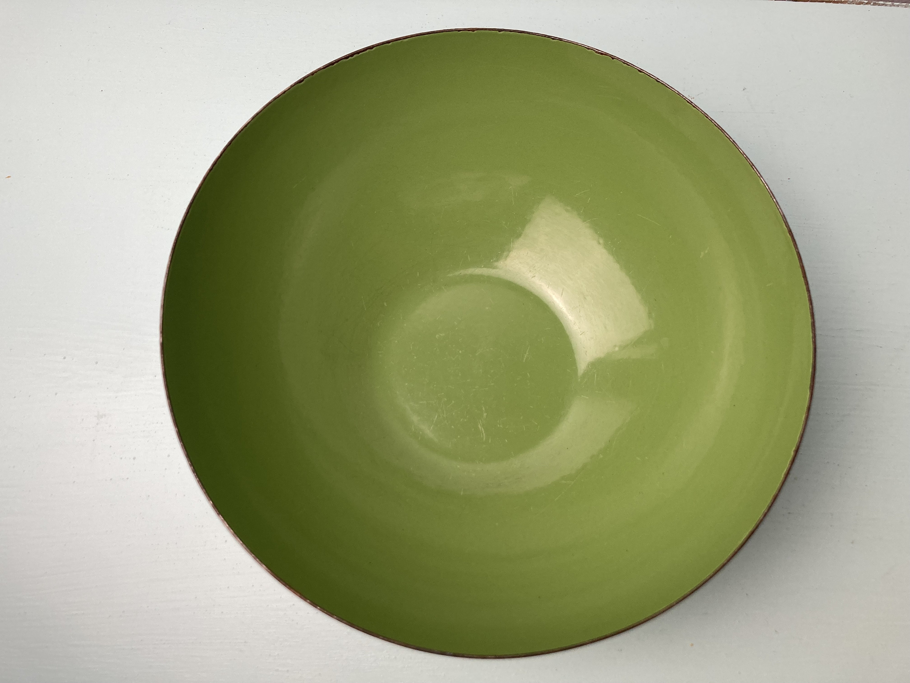 Vintage Cathrineholm 9.5 Lotus Olive Green Bowl - Etsy