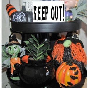 Halloween Mini Tier Tray Signs, Halloween Theme Signs, Home Decor