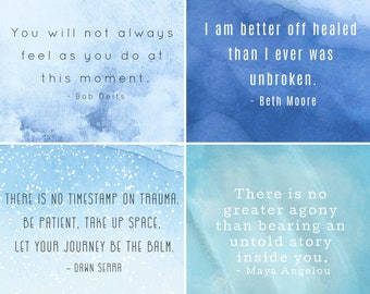 Grief & Loss - 6 Printable Affirmation Cards