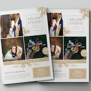 Fotografie Flyer Vorlage | Fotografie Marketing Eventplaner | Mode Flyer | Fotografie Preisliste Kartenvorlage