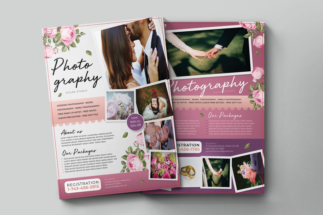 Photography Flyer Template Marketing Template for - Etsy