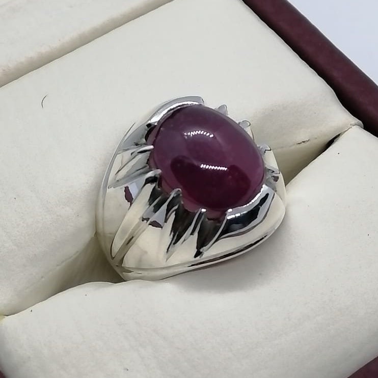 Natural Ruby Ring Afghan Ruby Dark Blood Red Ruby Stone Ring | Etsy