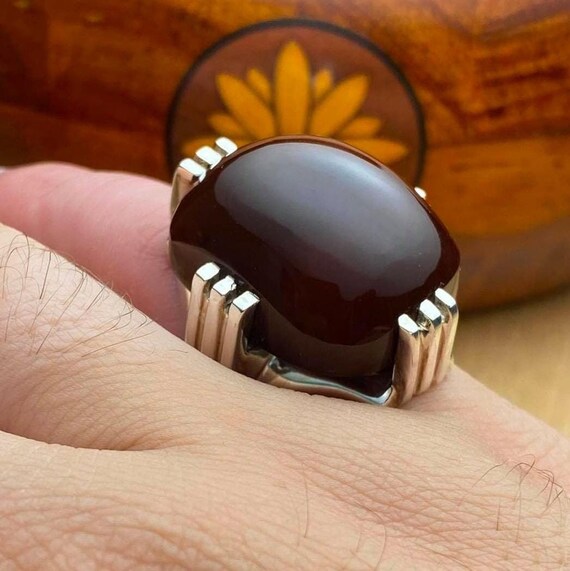 Brown aqeeq on sale