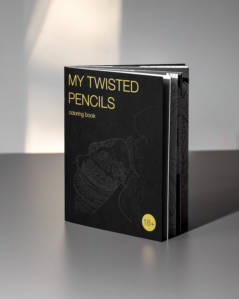 My Twisted Pencils Coloring Book for Adults Etsy UK